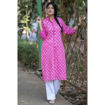 Sitara Khadi Bandhani Kurti