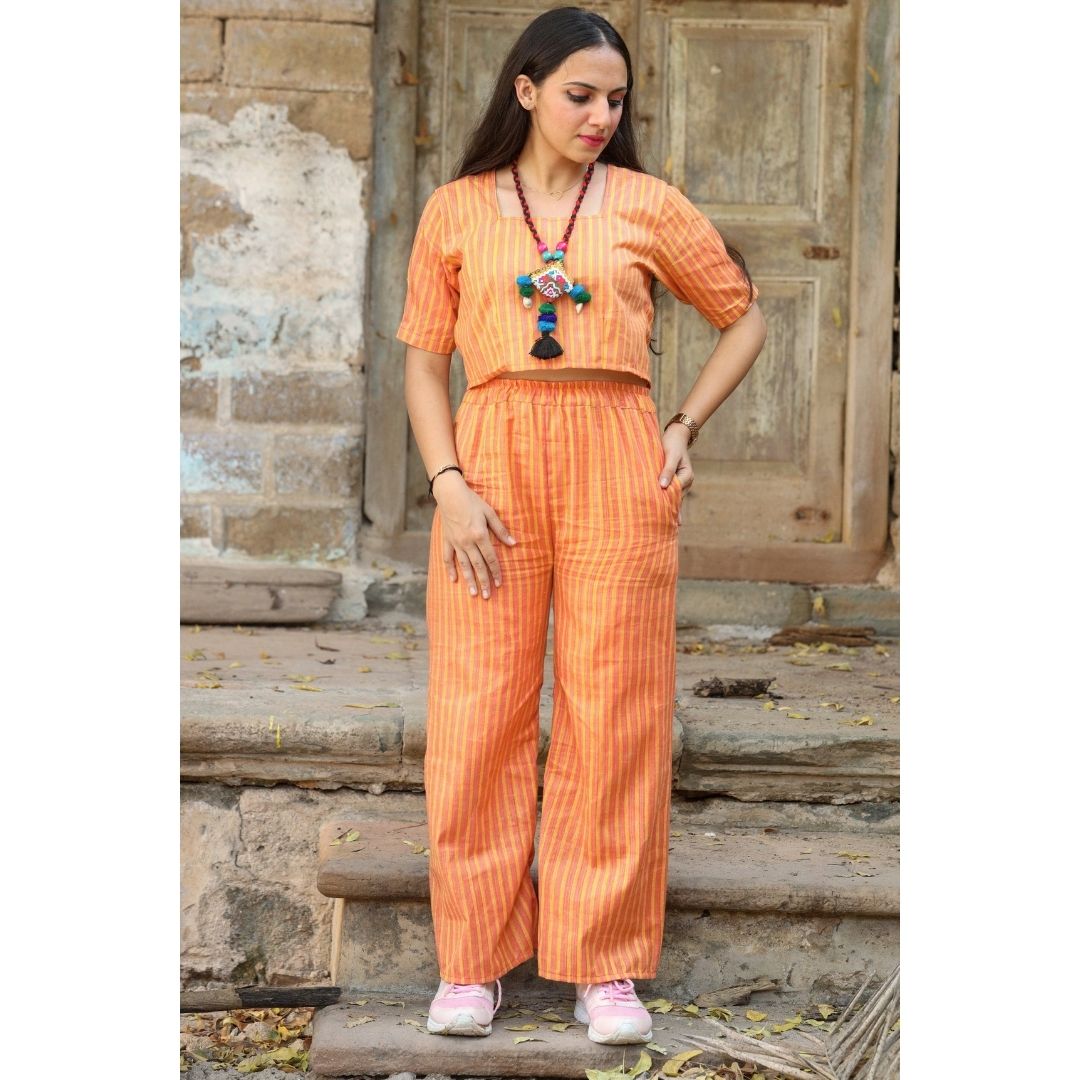 Dhara Khadi Top And Pant