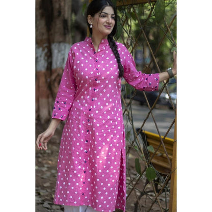 Sitara Khadi Bandhani Kurti