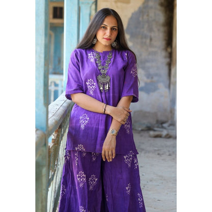 Malti Khadi Short Kurta And Palazzo