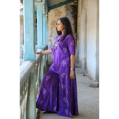 Malti Khadi Short Kurta And Palazzo